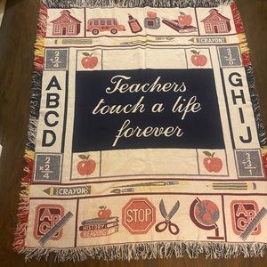 Throw Cover-Teachers Touch A Life Forever